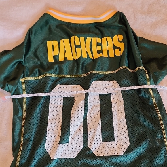 NFL Green Bay Packers Dog Jersey Green and Yellow - Picture 9 of 12